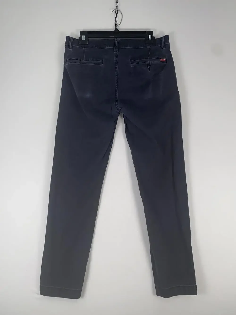 Levi's XX Chino Pants Mens 32x29 Blue Stretch Standard Taper Flat Front Casual